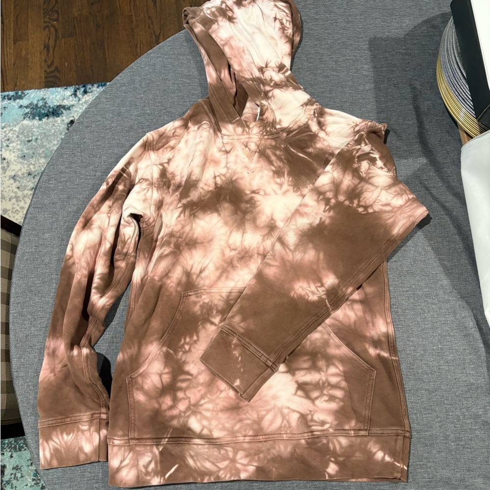 Lululemon Brown and blush Tie-Dye Hoodie